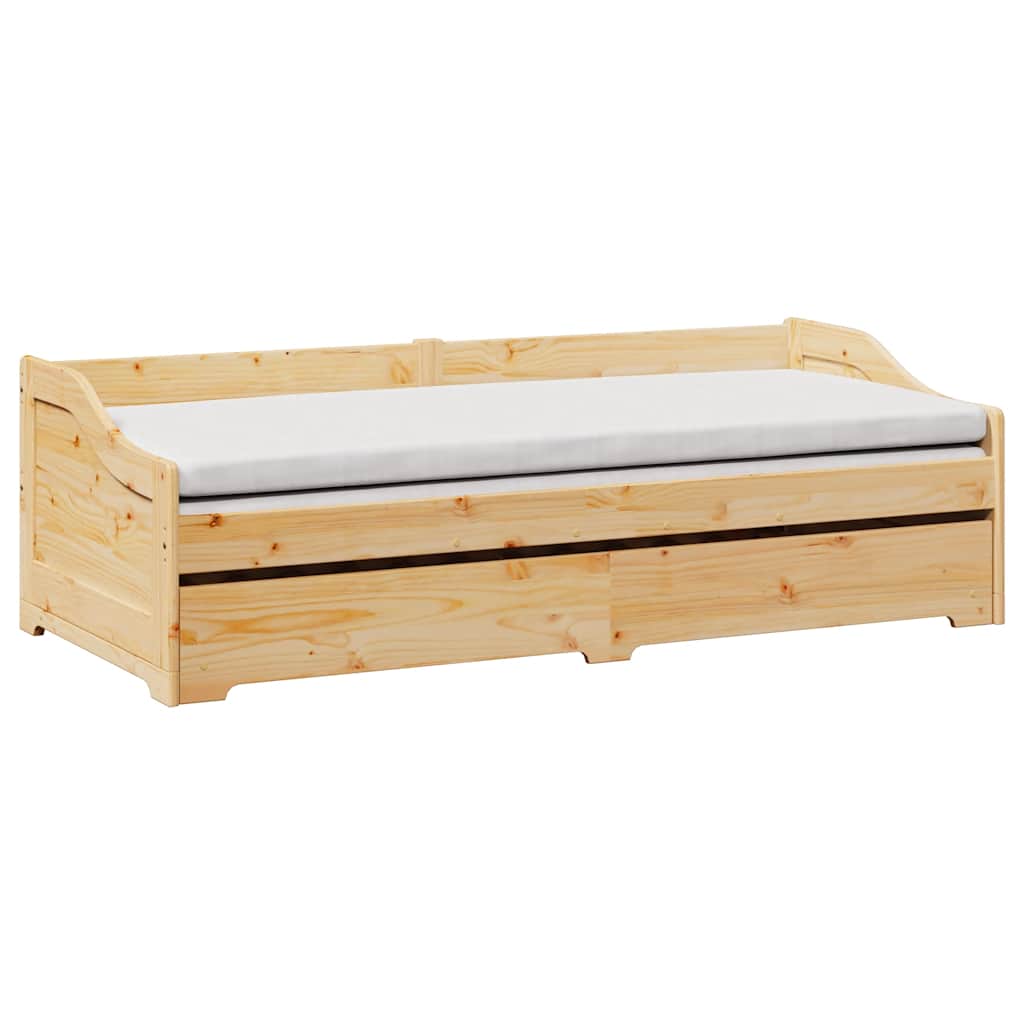 Daybed med trille uten madrass IRUN 90x200 cm