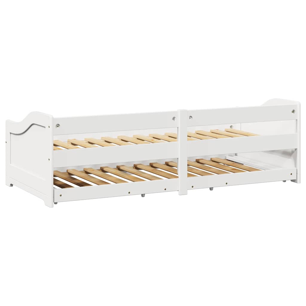Daybed med trille uten madrass IRUN hvit 90x200 cm