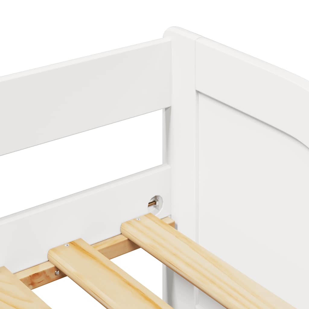 Daybed med trille uten madrass IRUN hvit 90x200 cm