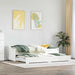 Daybed med trille uten madrass IRUN hvit 90x200 cm