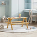 Barnebord med benker IRUN 90x79,5x50 cm massivt tre