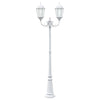 Hage Lys Hvit 235 cm Aluminium