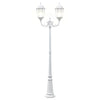 Hage Lys Hvit 235 cm Aluminium