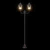 Hage lyktestolpe Bronse Aluminium og glass