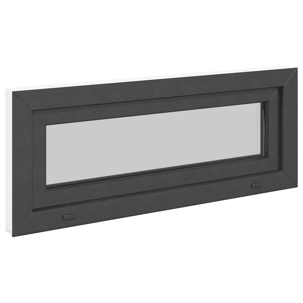 Kjellervindu RISOR 100x40 cm vipp 3 glass antrasitt