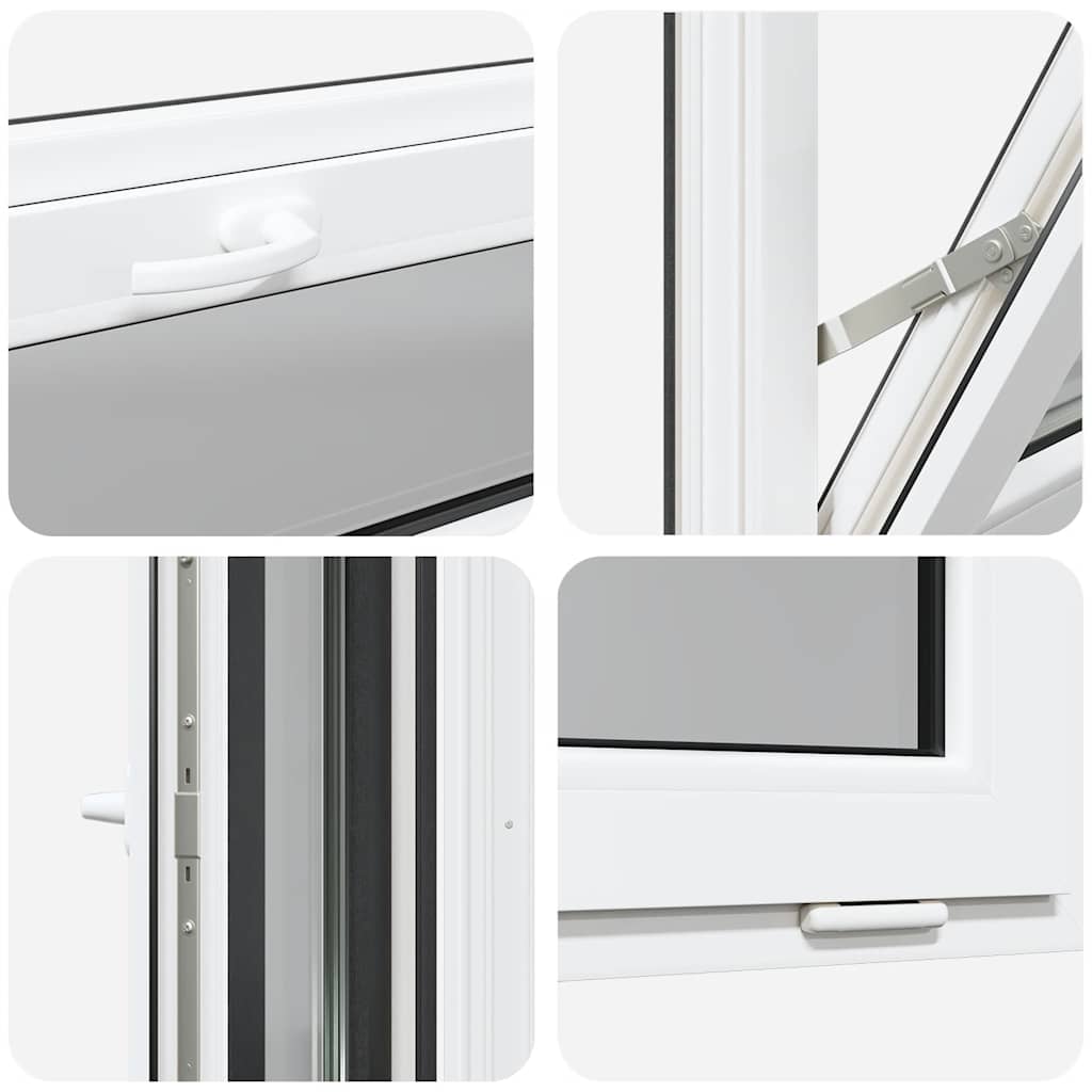 Kjellervindu RISOR 100x40 cm vipp 3 glass antrasitt
