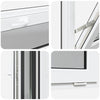 Kjellervindu RISOR 100x40 cm vipp 3 glass antrasitt