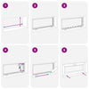 Kjellervindu RISOR 100x40 cm vipp 3 glass antrasitt