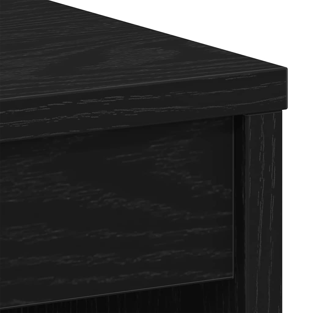 Skrivebord svart eik 90x40x72 cm konstruert tre