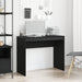 Skrivebord svart eik 90x40x72 cm konstruert tre