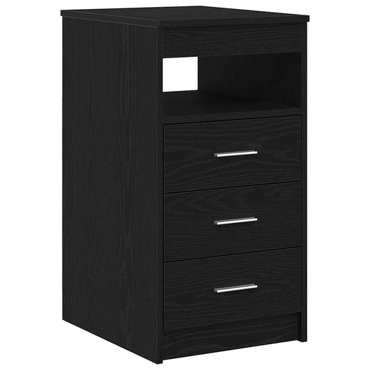 Kommode svart eik 40x50x76 cm konstruert tre