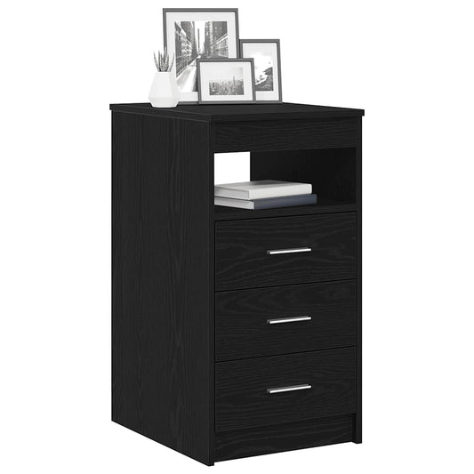 Kommode svart eik 40x50x76 cm konstruert tre