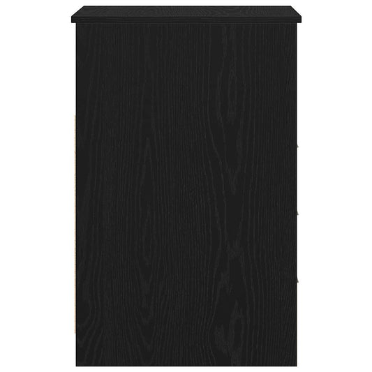 Kommode svart eik 40x50x76 cm konstruert tre