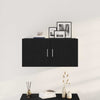 Veggskap svart eik 80x39x40 cm konstruert tre