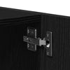 Veggskap svart eik 80x39x40 cm konstruert tre