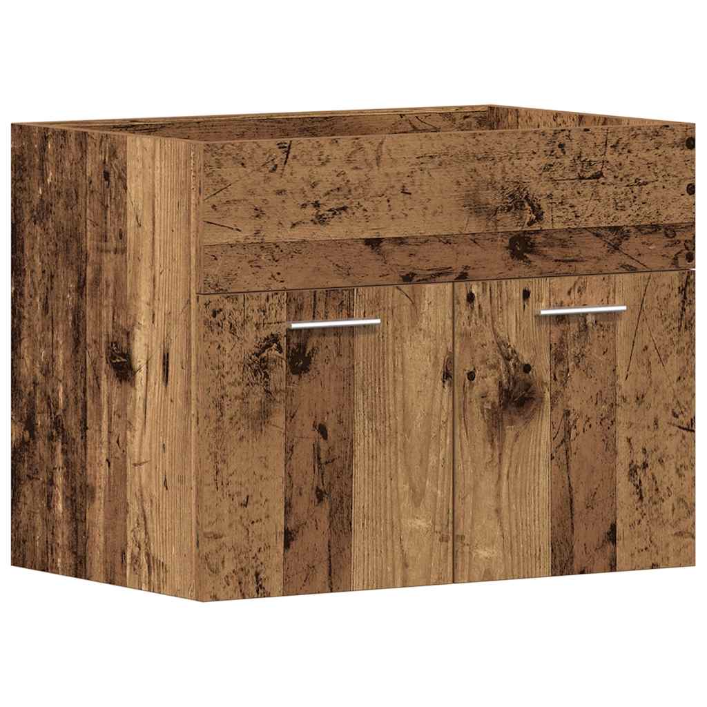 Baderomsvaskskap gammelt tre 60x38,5x46 cm konstruert tre