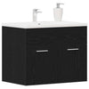 Baderomsvaskskap svart eik 60x38,5x46 cm konstruert tre