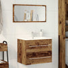 Baderomsvaskskap gammelt tre 60x38,5x48 cm konstruert tre