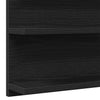 Baderomsspeilskap svart eik 90x11x45 cm konstruert tre