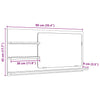 Baderomsspeilskap svart eik 90x11x45 cm konstruert tre