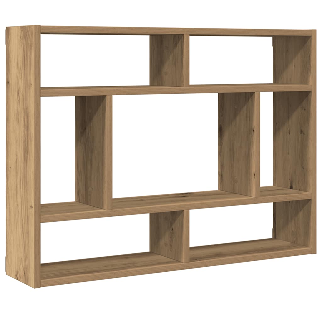 Vegghylle artisan eik 75x16x55 cm konstruert tre