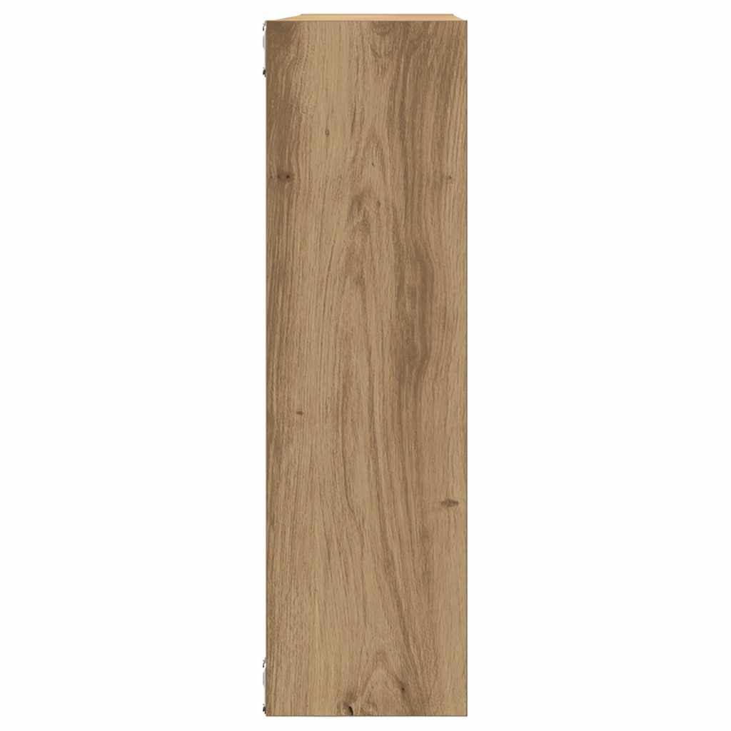 Vegghylle artisan eik 75x16x55 cm konstruert tre