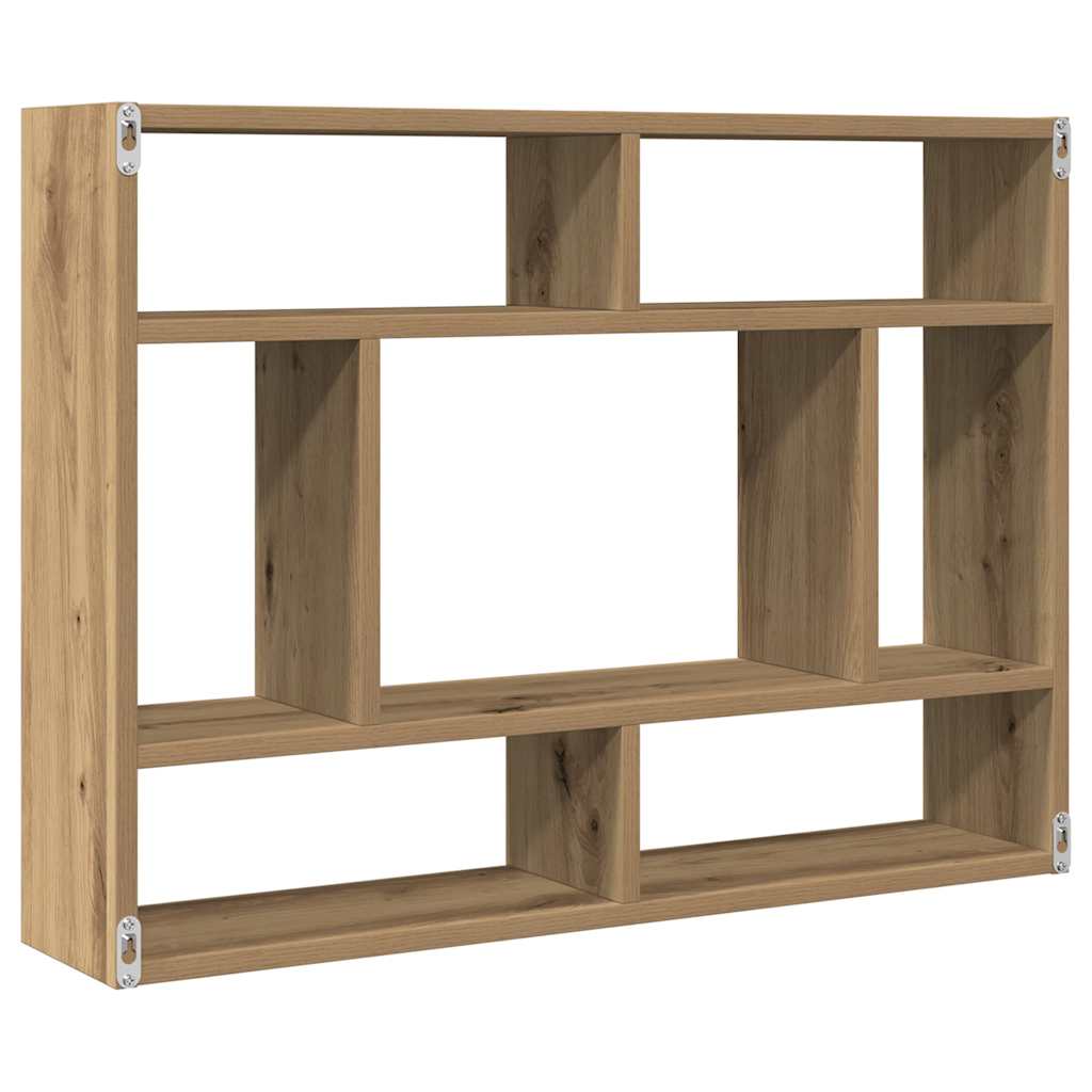 Vegghylle artisan eik 75x16x55 cm konstruert tre