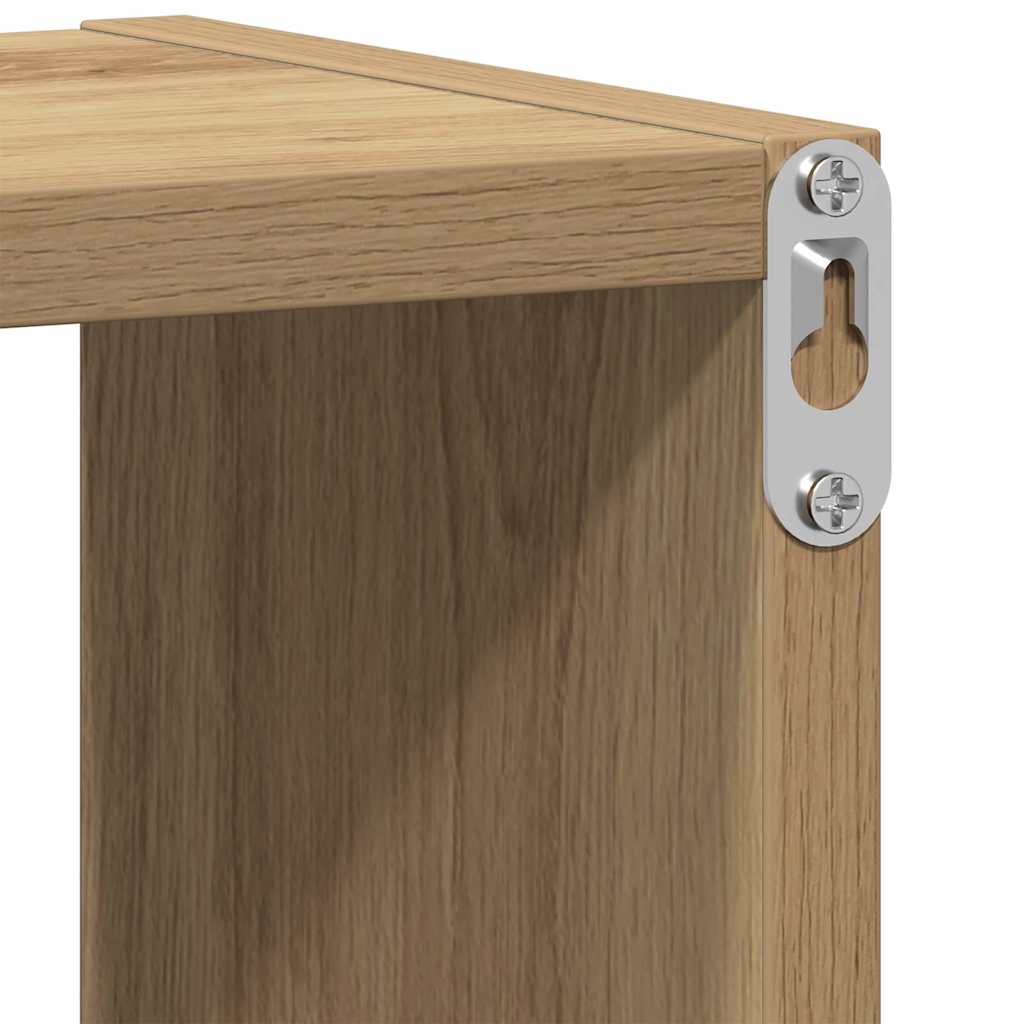 Vegghylle artisan eik 75x16x55 cm konstruert tre