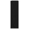 Vegghylle svart eik 75x16x55 cm konstruert tre