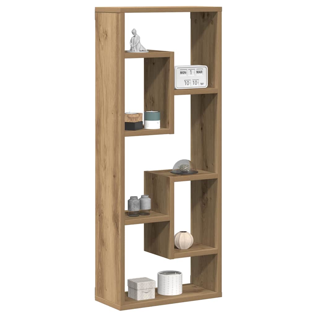 Vegghylle håndverkseik 36x16x90 cm konstruert tre
