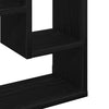 Vegghylle svart eik 36x16x90 cm konstruert tre