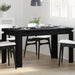 Spisebord Svart Eik 140 x 74,5 x 76 cm polyrotting vidaXL