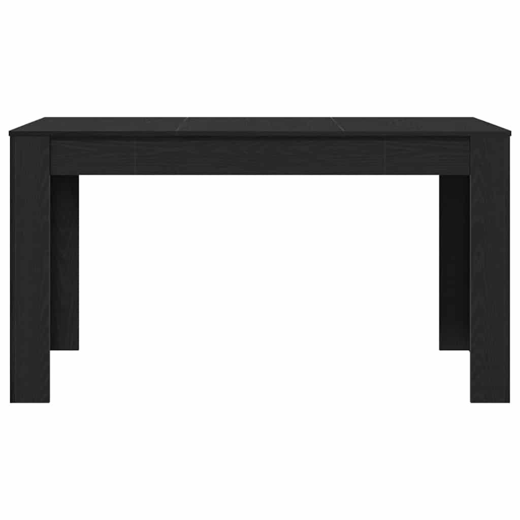 Spisebord Svart Eik 140 x 74,5 x 76 cm polyrotting vidaXL