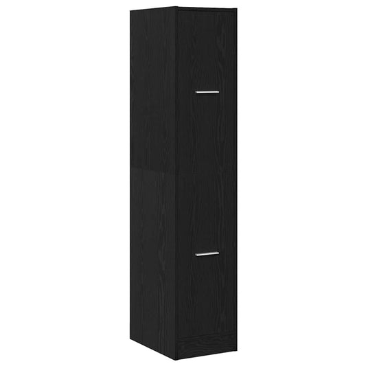 Apotekskap svart eik 30x41x144,5 cm konstruert tre