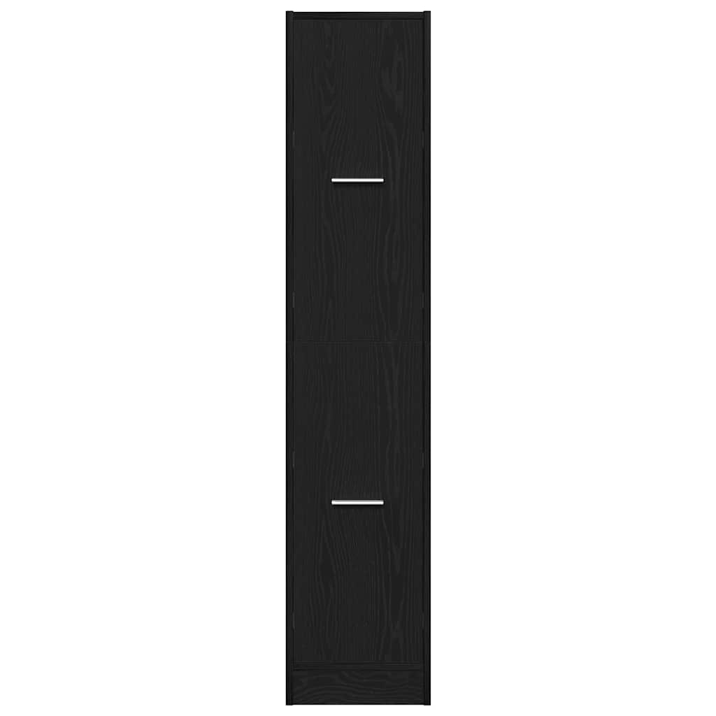 Apotekskap svart eik 30x41x144,5 cm konstruert tre