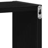 Vegghyller kube 4 stk svart eik 30x15x30 cm konstruert tre
