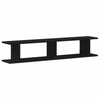 Vegghyller 2 stk svart eik 105x18x20 cm konstruert tre
