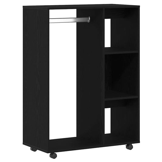 Garderobe svart eik 80x40x110 cm konstruert tre