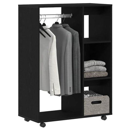 Garderobe svart eik 80x40x110 cm konstruert tre