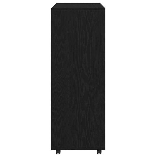 Garderobe svart eik 80x40x110 cm konstruert tre
