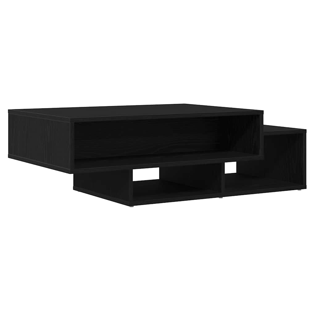Salongbord svart eik 105x55x32 cm konstruert tre