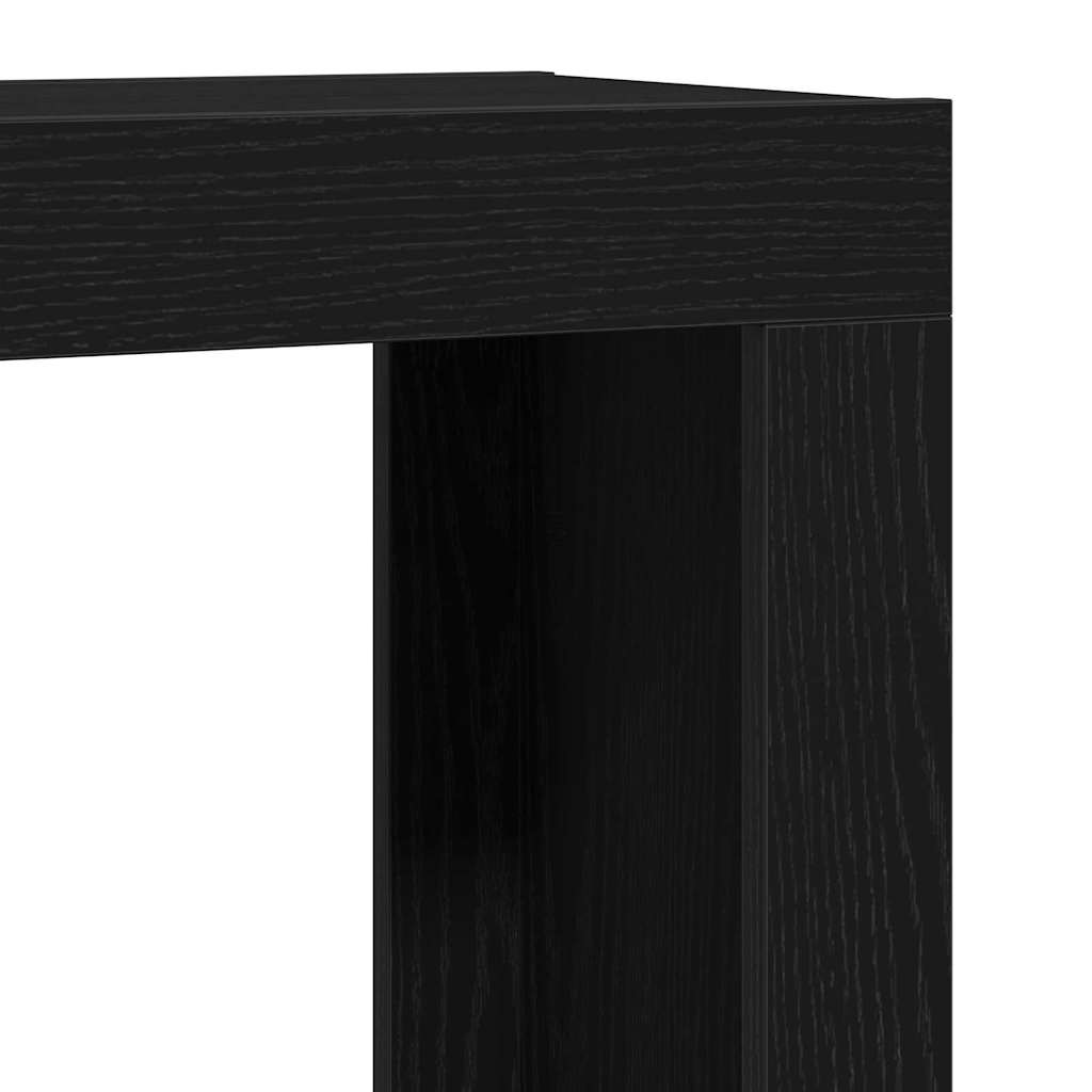 Stablingsbord 3 pcs Svart Eik Konstruert tre