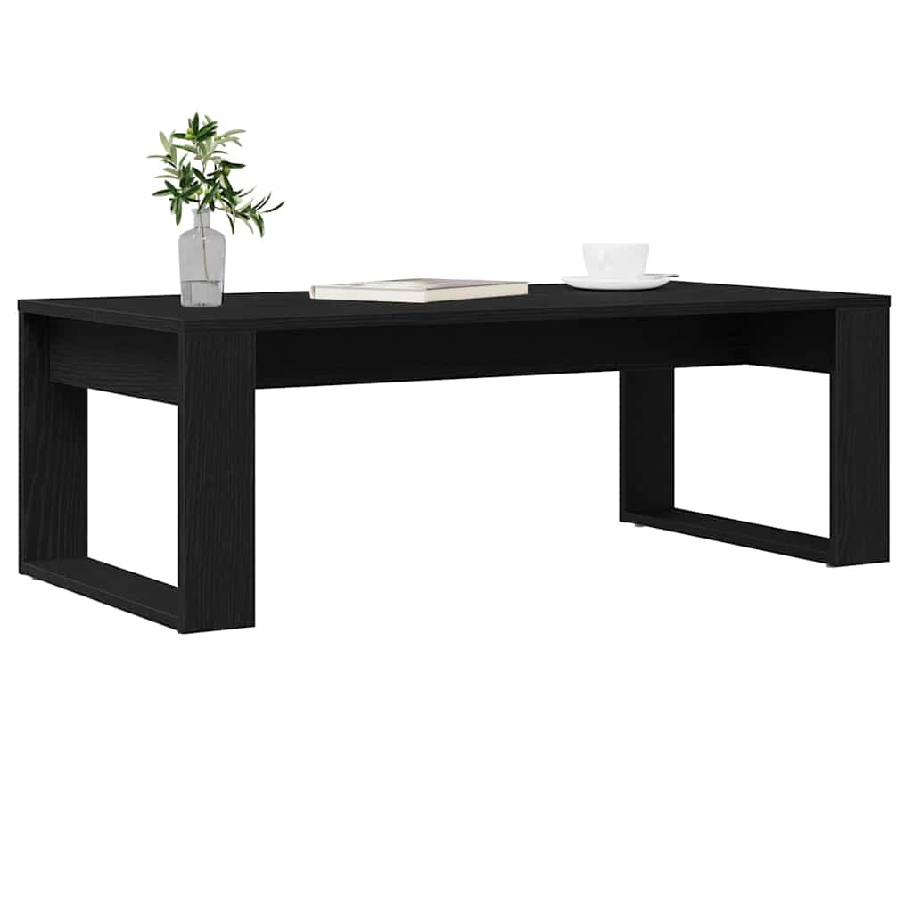 Kaffebord Svart Eik 102 x 50 x 35 cm Konstruert tre