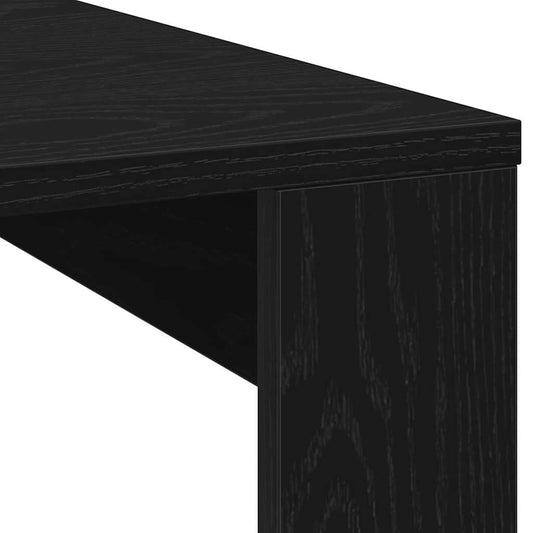 Kaffebord Svart Eik 100 x 100 x 35 cm Konstruert tre