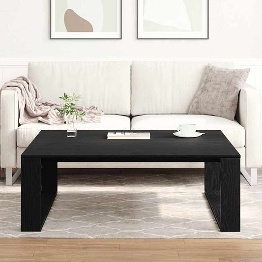 Kaffebord Svart Eik 100 x 100 x 35 cm Konstruert tre