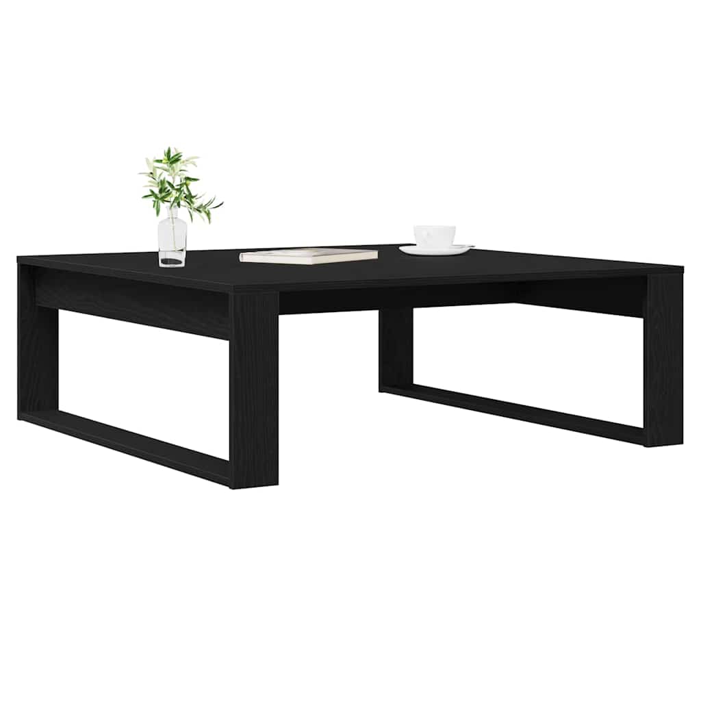 Kaffebord Svart Eik 100 x 100 x 35 cm Konstruert tre