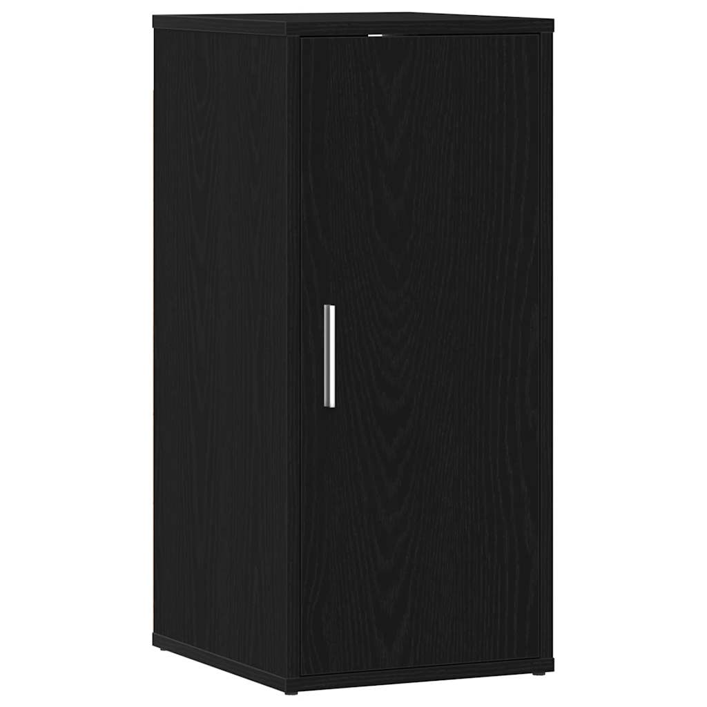 Skoskap svart eik 32x35x70 cm konstruert tre