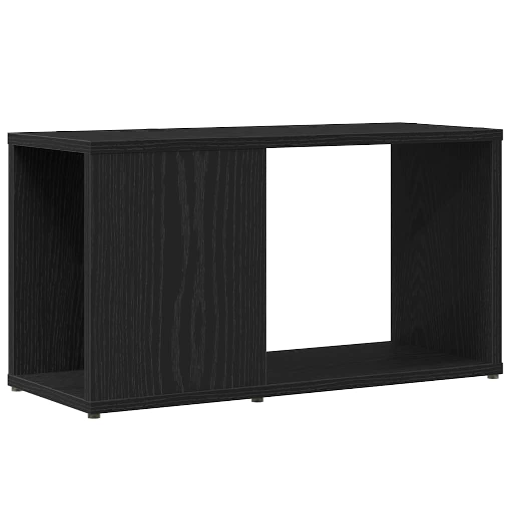 TV-benk svart eik 60x24x32 cm konstruert tre