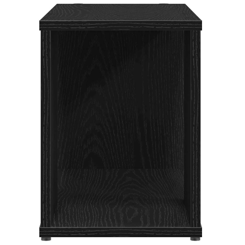 TV-benk svart eik 60x24x32 cm konstruert tre