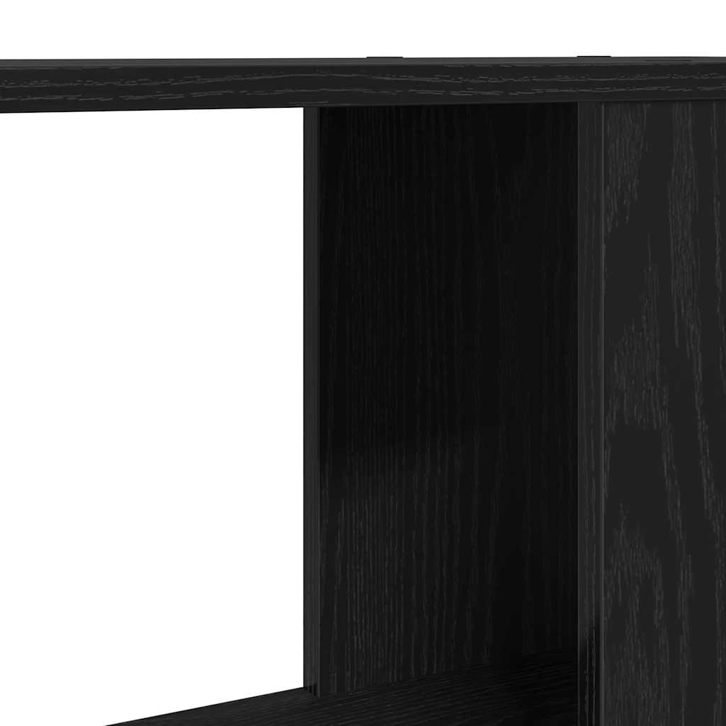 Bokhylle/romdeler svart eik 60x24x186 cm